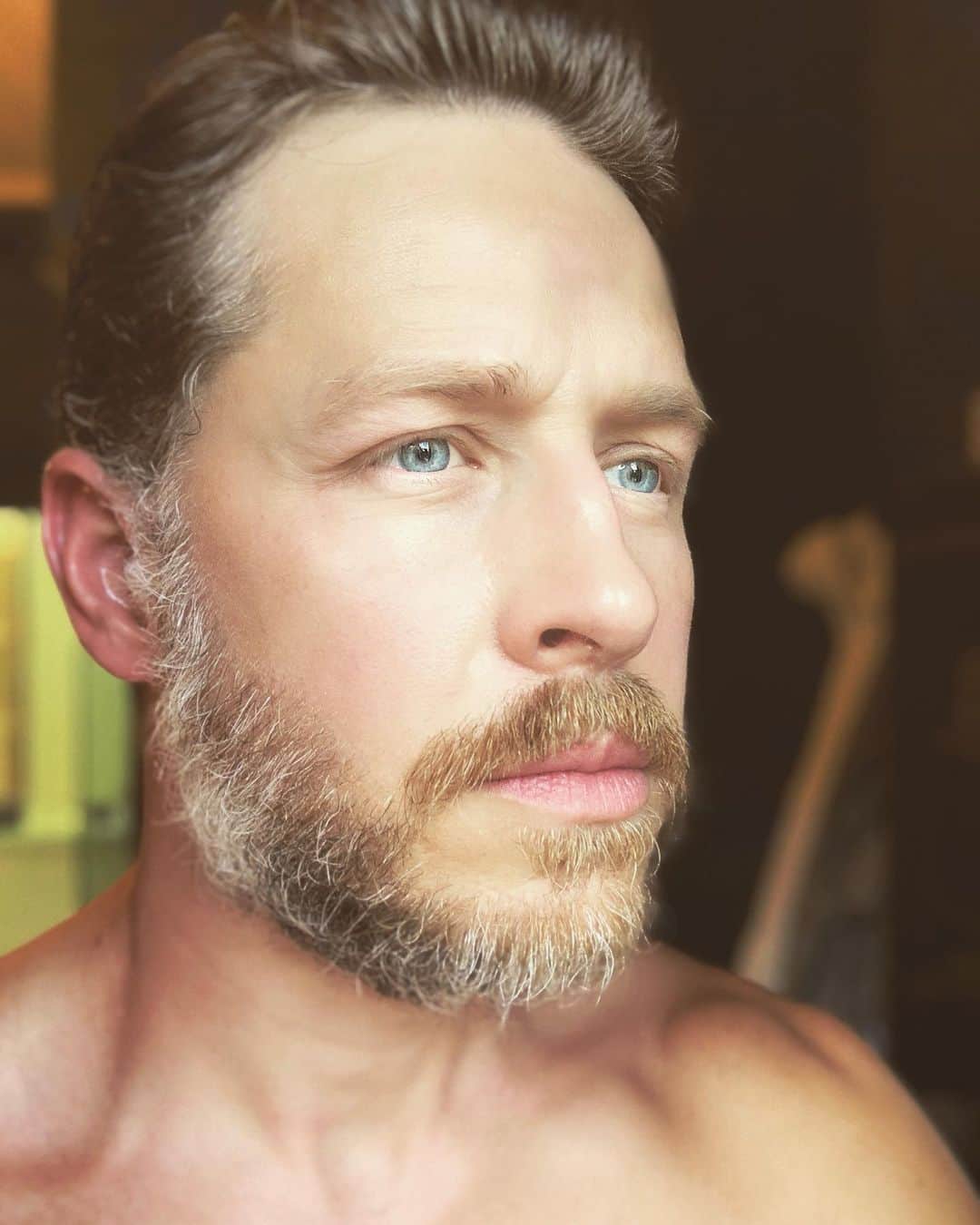 ジョシュア・ダラスのインスタグラム：「TOP DEFINITION for Beardy Weirdy: A strange gentleman with a beard to demonstrate his weirdness. The Beard of Weird generally has a passion for mundane activities... namely train spotting and household insurance. Ginny wants to know what the female version would be? #thebeardofweird」