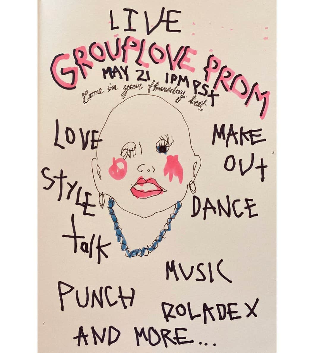 グループラブのインスタグラム：「GROUPLOVE PROM ON OUR LIVE TOMORROW @ 1PM PST. Let’s all dress up and celebrate something TOGETHER. Don’t we all need it ❤️Sending you so much LOVE and see you there」