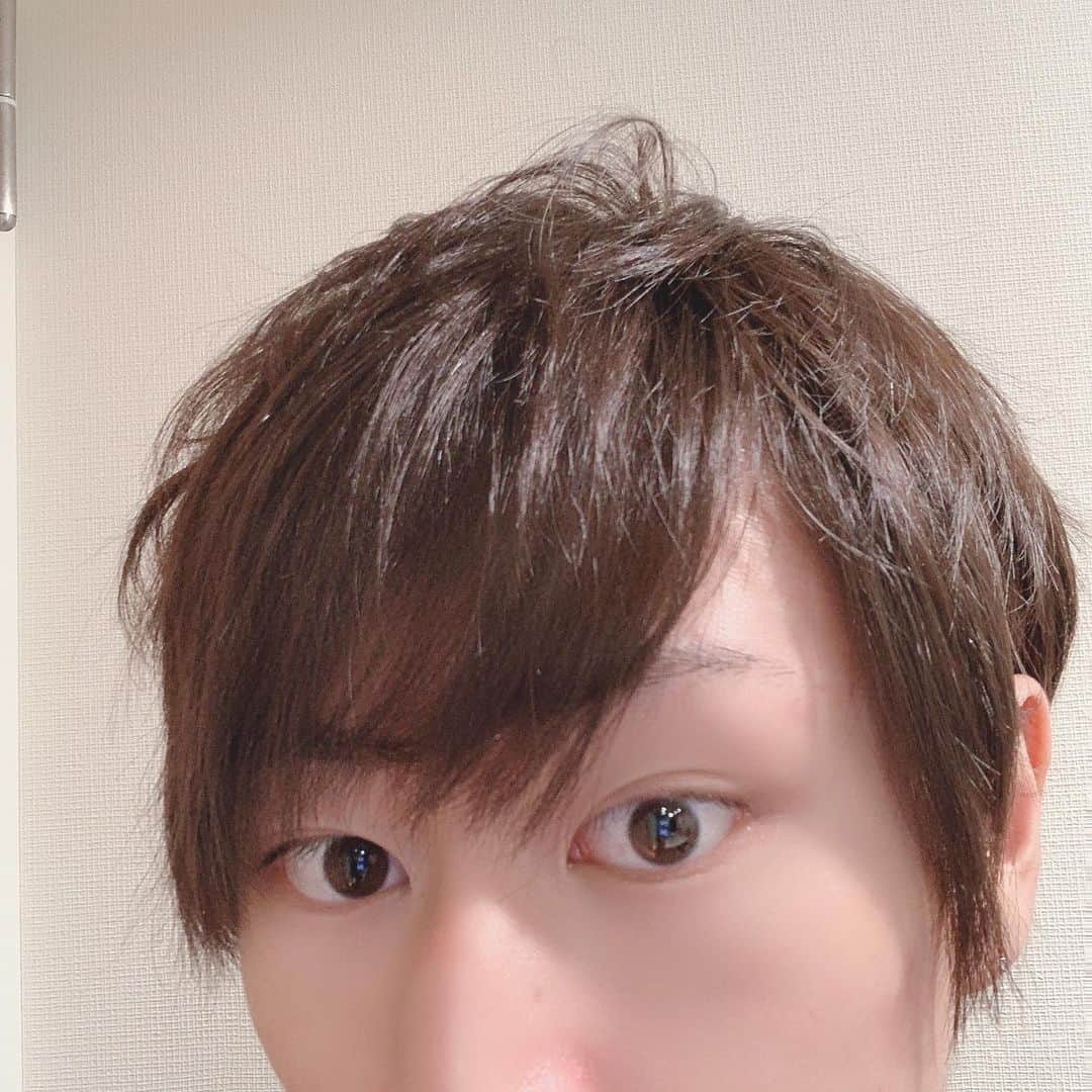 みやゆうのインスタグラム：「【人生初】 髪染めてみました！ 理由はなんとなくです！  今更だけど、インスタのハッシュタグの使い方が分かない！ 誰か教えてちょ| ˙꒳​˙） #みやゆう #みやゆうさん #beforeafter」