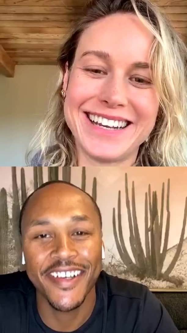 ブリー・ラーソンのインスタグラム：「*Trigger warning: sexual abuse* Jarrett Harper of @werepjustice and I talk about how COVID-19 is effecting people who are incarcerated, as well as prison staff. Plus, info on their relief fund.」