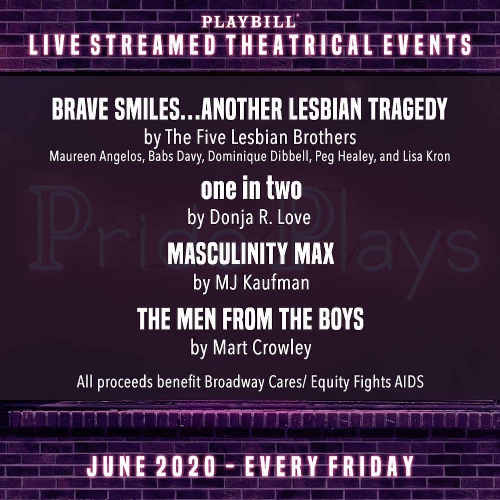 マイケル・ユーリーさんのインスタグラム写真 - (マイケル・ユーリーInstagram)「@prideplays teams up with @playbill to celebrate pride all June! 🏳️‍🌈 Prime time performances benefit @bcefa」5月21日 23時11分 - michaelurielikesit