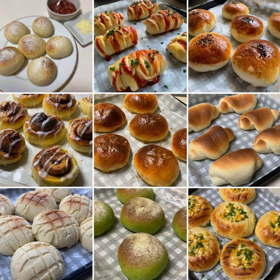 二見梓さんのインスタグラム写真 - (二見梓Instagram)「🏠🍞🥐👩‍🍳 おうち時間は趣味の時間 ↑増↑ 🍞 #パン作り 🍅 #家庭菜園 📖 #読書」5月21日 22時17分 - a.z.u.0.5.1.5