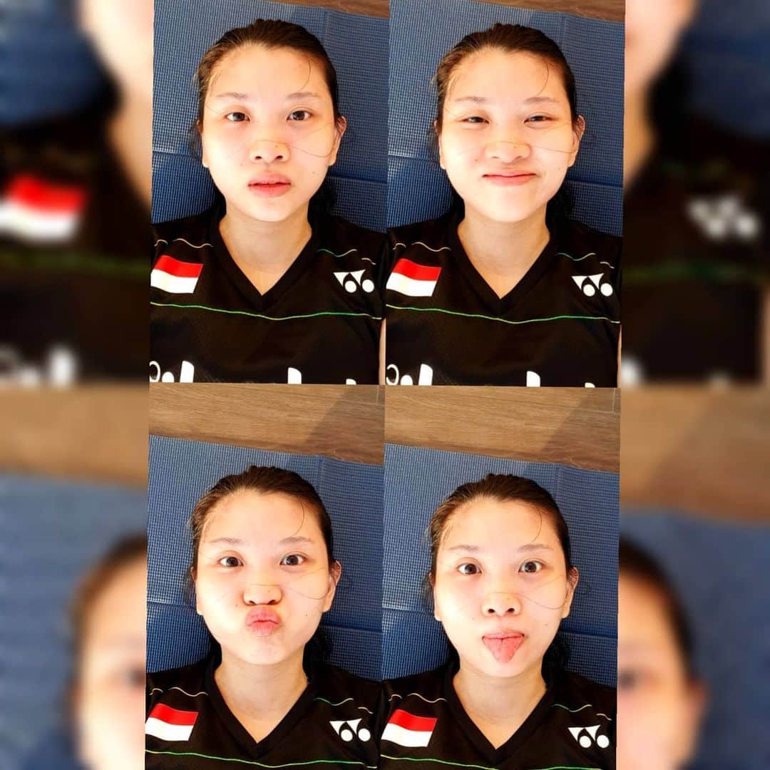 デビー・スサントのインスタグラム：「Saat wanita lari pagi 20% berkeringat 80% foto 😝🤪 Kalian gitu ngak kira kira ? 🤣🤣」