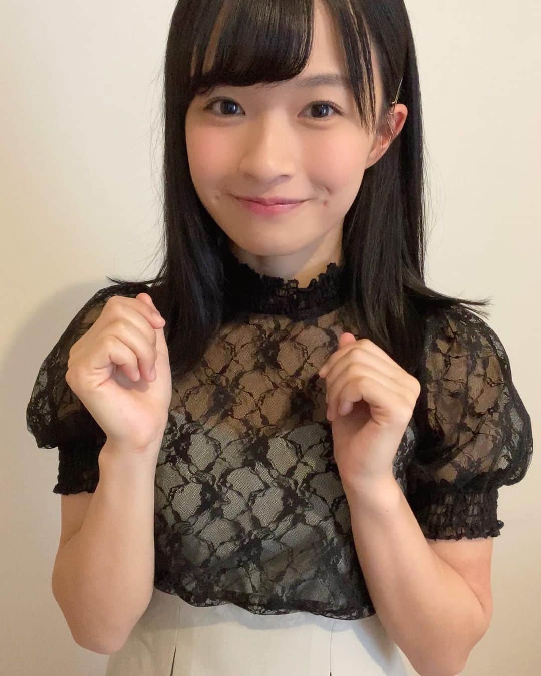 百川晴香さんのインスタグラム写真 - (百川晴香Instagram)「珍しくかわいい私服💕 #私服 #レース #ワンピース #かわいい
