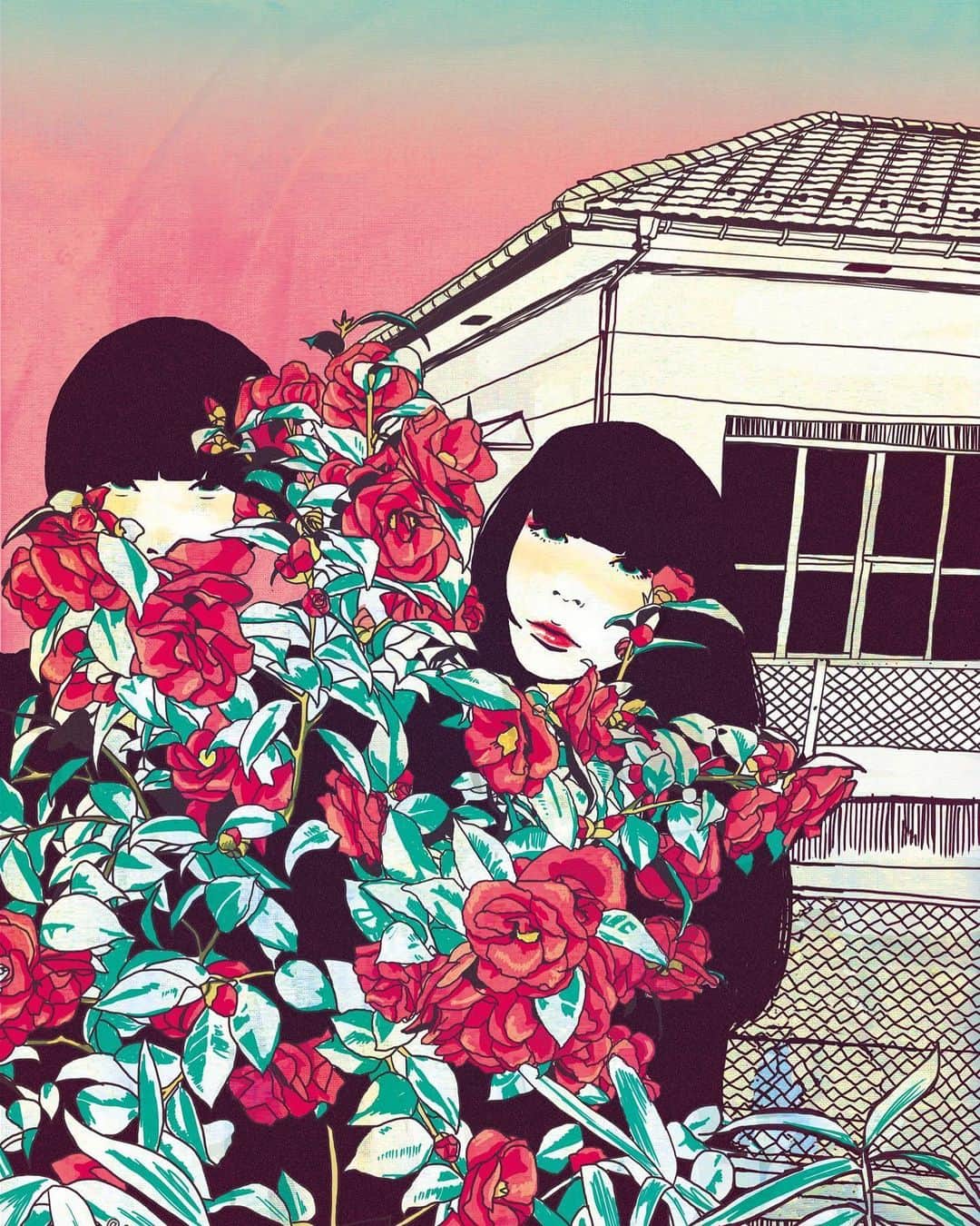 フクザワさんのインスタグラム写真 - (フクザワInstagram)「‪【あの日のこと】2015 #illustration #japanesegirl #japaneseboy #anime #mask #マスク #立体マスク」5月21日 20時21分 - fuku_zawa