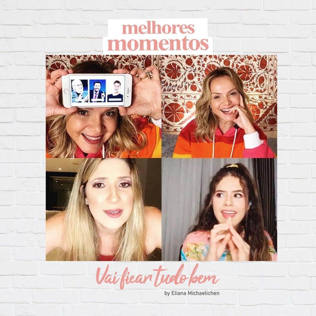 Eliana Michaelichin Bezerraのインスタグラム：「Gente inteligente, com energia boa, luz interior e brilho próprio. Amoooo!!! Por mais encontros assim, @calabresadani e @maisa❤️」