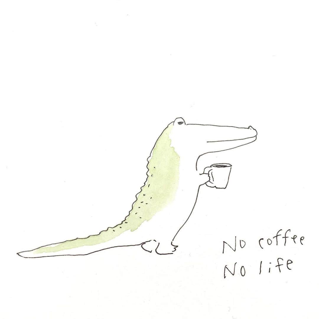ハルペイさんのインスタグラム写真 - (ハルペイInstagram)「🐊 ほんと、コーヒー好きなんだけどね。 飲みにくいのよ . #ワニ #君もか #crocodile #コーヒー #コーヒーのある暮らし #coffee  #coffeetime  #harupei#ハルペイ#doodle#draw#drawing#illustrator#illustration#japan#絵#雑貨#湘南#イラスト#イラストレーター#ゆるい#茅ヶ崎テイクアウト」5月21日 21時24分 - harupeipei