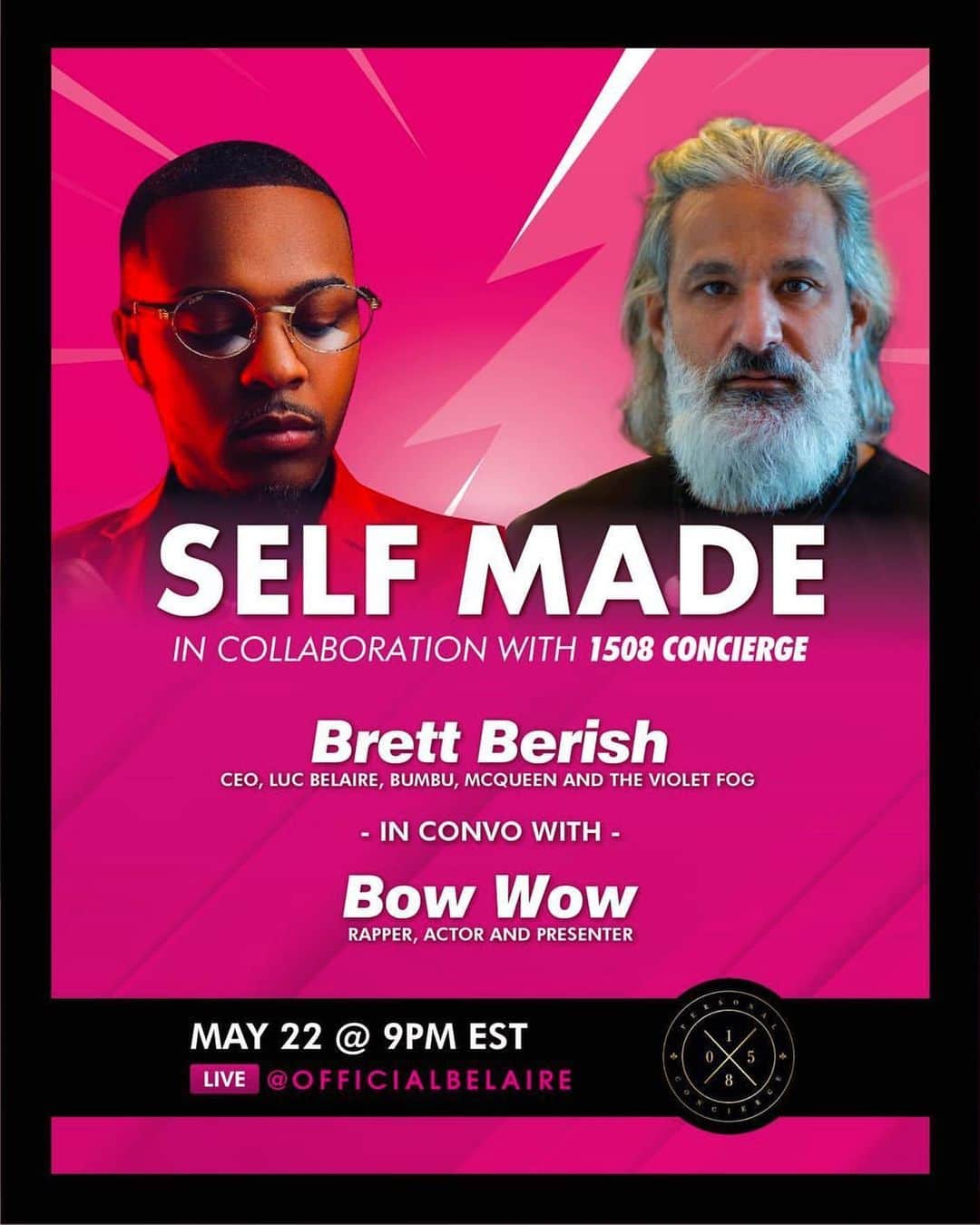 バウ・ワウさんのインスタグラム写真 - (バウ・ワウInstagram)「Tomorrow night! 9pm est ON IG LIVE @officialbelaire #Bosstalk #learnsomething #SELFMADE @1508concierge」5月22日 8時08分 - shadmoss