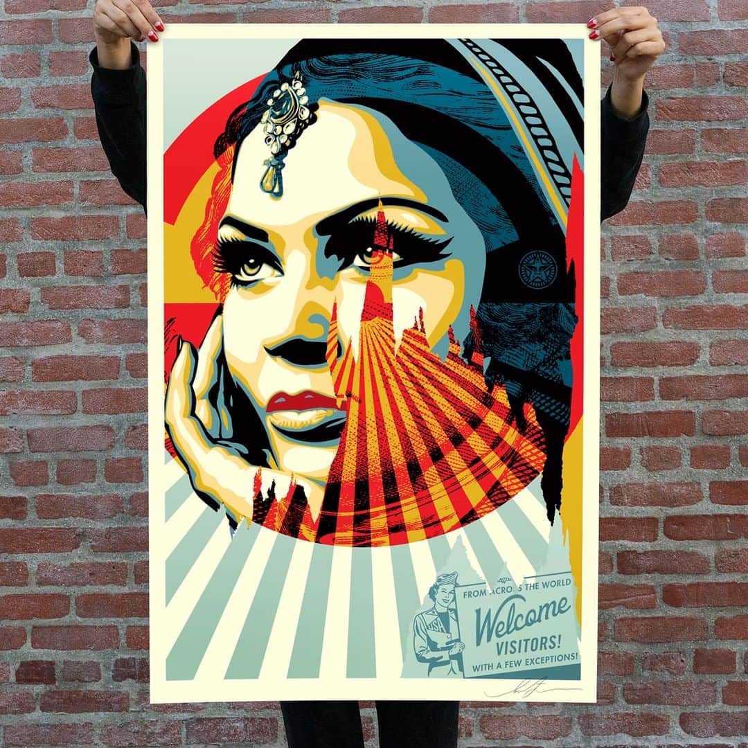 Shepard Faireyさんのインスタグラム写真 - (Shepard FaireyInstagram)「TARGET EXCEPTIONS OFFSET AVAILABLE TODAY, MAY 21ST!⁠ ⠀⠀⠀⠀⠀⠀⠀⠀⠀⁣⁠ 'Target Exceptions' addresses the challenges of both visiting and becoming a resident of the United States for many people. Most of those who might long to fulfill the “American Dream” are exceptions to the target qualifications, especially considering the attitudes and attempted policies of the current administration. The offset edition of 'Target Exceptions' will be available today, May 21st at 10AM PDT on my site: store.obeygiant.com.⁠ -Shepard⁠ ⠀⠀⠀⠀⠀⠀⠀⠀⠀⁣⁠ Target Exceptions. 24 x 36 inches. Offset Lithograph on thick cream Speckle Tone paper. Signed by Shepard Fairey. Open Edition. $35. Available on Thursday, May 21st @ 10 AM PDT at https://store.obeygiant.com/collections/prints. Max order: 10 per order.  International customers are responsible for import fees due upon delivery.⁣ Orders may be delayed due to COVID19. ALL SALES FINAL.」5月22日 1時02分 - obeygiant