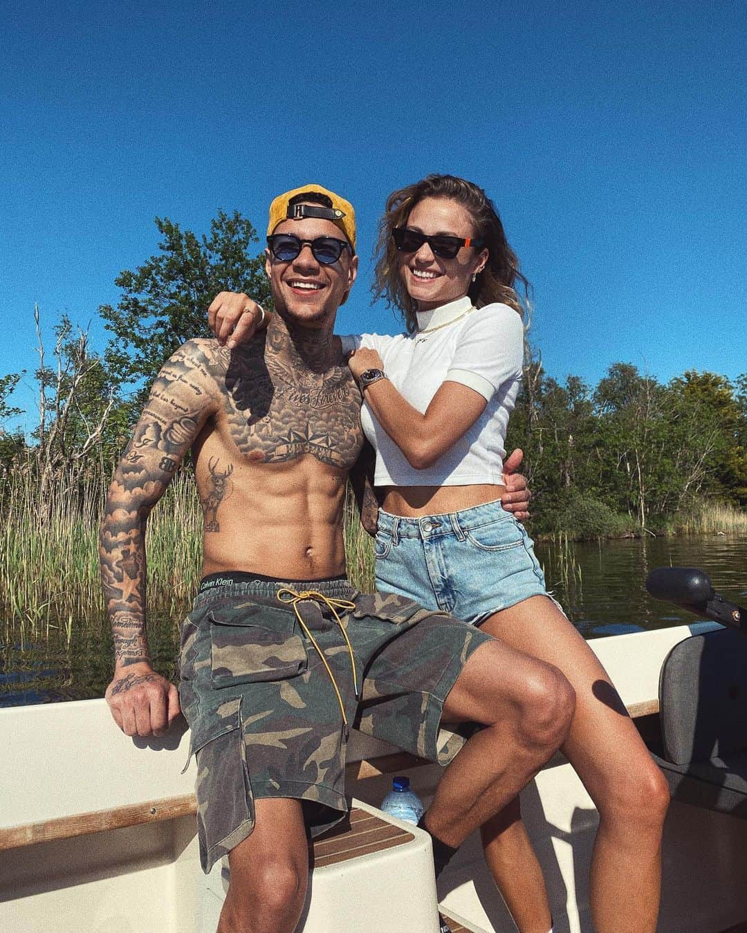 グレゴリー・ファン・デル・ヴィールのインスタグラム：「Day on the lake 😍 @rose_bertram」