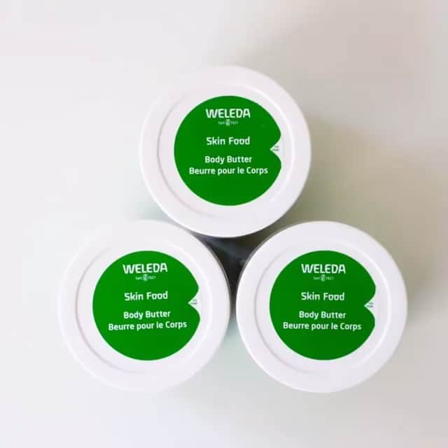 Weledaのインスタグラム：「Good until the last drop! 💚 Let us know if you've been loving Skin Food Body Butter lately! #weledaskinfood」