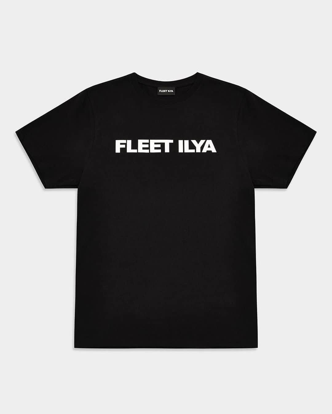 のインスタグラム：「First Edition Fleet Ilya logo T-Shirt now online. Available in Black and White cotton jersey. #fleetilya」
