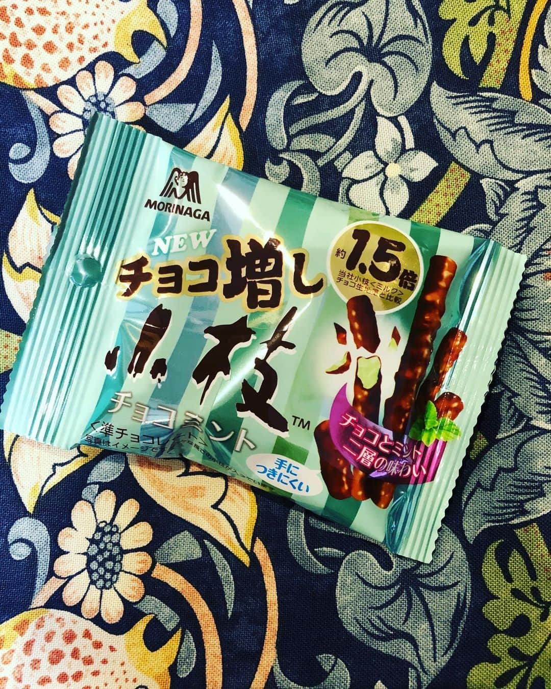 藤田朋子さんのインスタグラム写真 - (藤田朋子Instagram)「チョコ増し🍫  という事で チョコミント、ミント苦手な方でも食べられるマイルドミントです🌿  #小枝　#チョコミン党 #ミントチョコ #コンビニ #チョコミント　 #chocolate #mint #mintchocolate #cool  #手につきにくい #二層　#チョコ #ミント苦手」5月22日 9時32分 - chiendormant