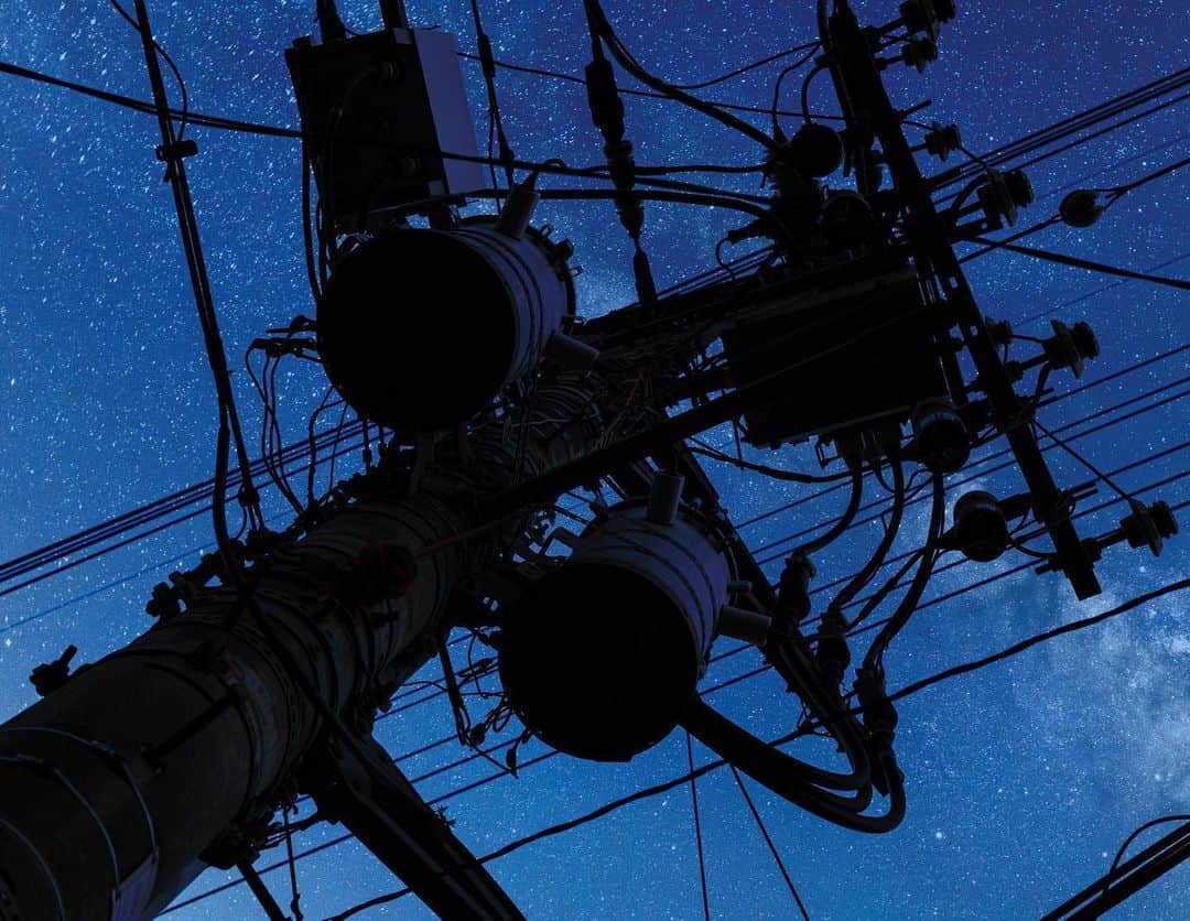 東京電力ホールディングス株式会社さんのインスタグラム写真 - (東京電力ホールディングス株式会社Instagram)「電柱と夜空(2020年2月撮影) Utility Pole and Night Sky  #東京電力 #東電 #tepco #茨城県 #ibaraki」5月22日 12時09分 - tepco.official