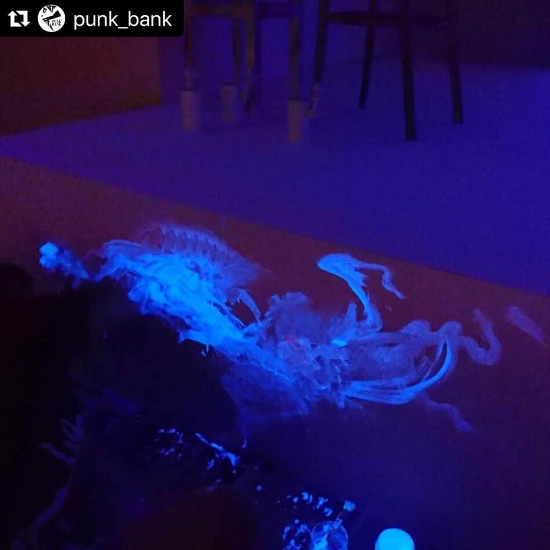 真崎ゆかのインスタグラム：「ちょうど4年前、稽古真っ只中だ。 …もう4年も前か😂 ・ ・ #Repost @punk_bank with @make_repost ・・・ 真崎 @masakiyuka です。 ・ 実は私、宇宙とか未知の世界が大好き。 2016年、私が初めてPUNKBANKに関わらせてもらった作品「テスラとステラ」は、 4つの時間軸があり、それがすべて一つのタイプライターで繋がってる。 そのタイプライターを使って宇宙と交信するお話。 ・ その中で大好きだったシーンが。。 ブラックライトで瞬時に会場全体を宇宙空間にしちゃったとこ。 小屋入りの2,3日前くらいに演出してる秋草瑠衣子 @ruiko_akikusa が閃いた！！ 青に包まれた瞬間の、空気感が一気に変わるあの感じ…鳥肌もんでした✨ ・ ブラックライトで浮き上がる絵は、中村暁華音ちゃん作。 @akane_nakamura0329 ・ 客席でこの空間・瞬間を味わってみたかった〜！ ・ #PUNKBANK #テスラとステラ #演劇 #舞台 #sooodramatic! #かっこいい演出 #ブラックライト #お気に入りのシーン」