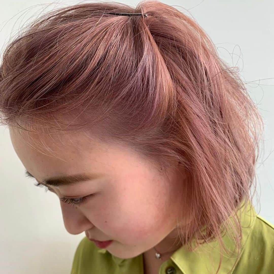 nanukさんのインスタグラム写真 - (nanukInstagram)「🍑🍓(2:1)【fruits color】 . @aitomine_nanuk . #guestnanuk」5月22日 15時16分 - nanukhair