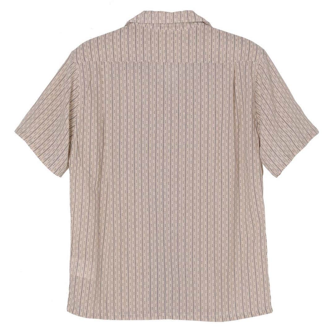 momotarojeansさんのインスタグラム写真 - (momotarojeansInstagram)「06-086 Cotton linen stripe open collar s/s shirt」5月22日 18時25分 - momotarojeans_official