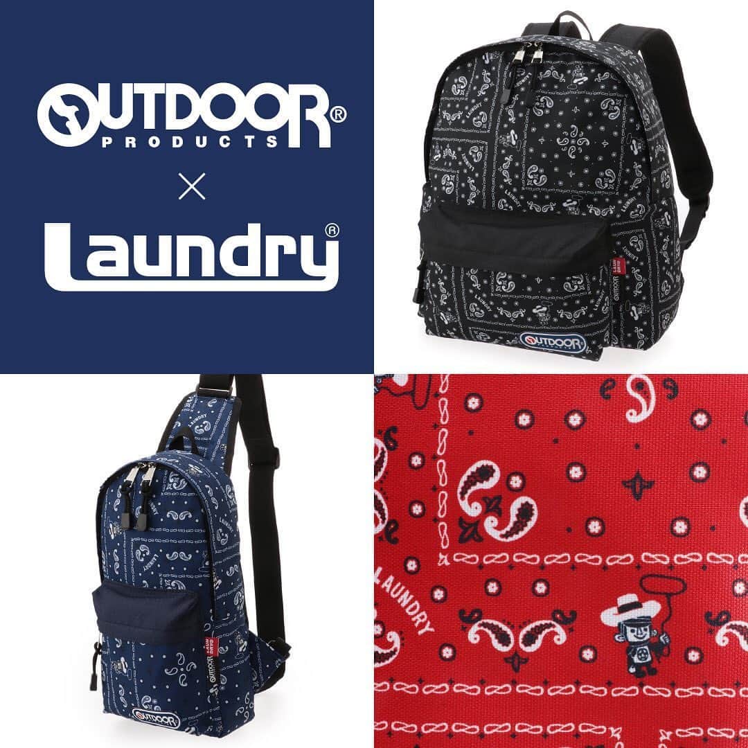 Laundry ランドリーさんのインスタグラム写真 - (Laundry ランドリーInstagram)「. OUTDOORコラボ第4弾はバンダナ柄で登場。 . . ペイズリー柄をよく見てみると、カウボーイに扮したBOYくんが！ . . . アイテムは大容量のリュックと、ショルダー。 . . 今回もインパクトのある総柄プリントで、コーディネートのアクセントになること間違いなし！ . . #laundry038 #laundry #ランドリー #outdoor #outdoorproducts #outdoorコラボ #outdoorコラボリュック #リュック #ボディバック #bag #newarrivals #newitem #cool #cute #ペイズリー #ランドリーボーイ #red #navy #black #新作 🏠#おうち時間 #オンラインストア」5月22日 18時29分 - laundry_official