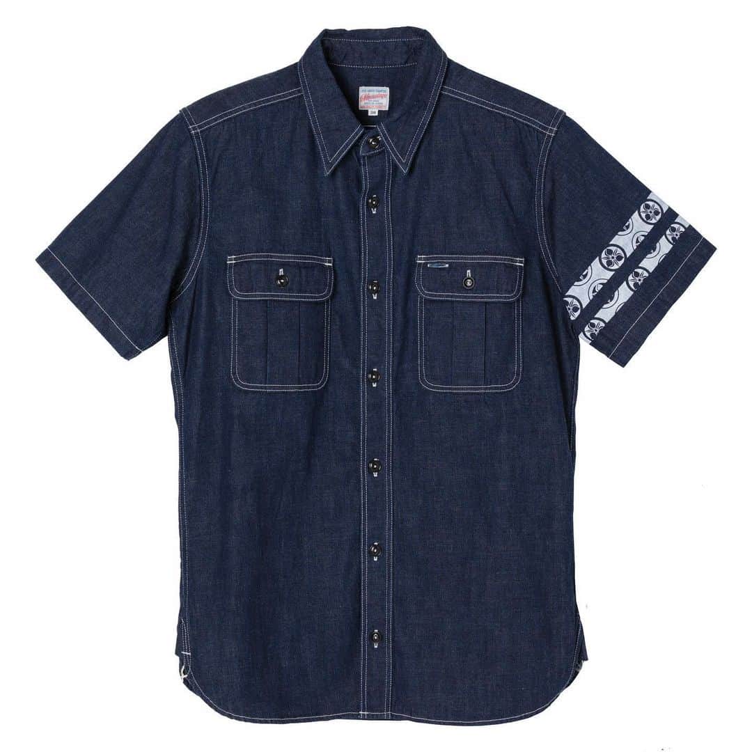 momotarojeansのインスタグラム：「06-085 8oz denim s/s shirts」