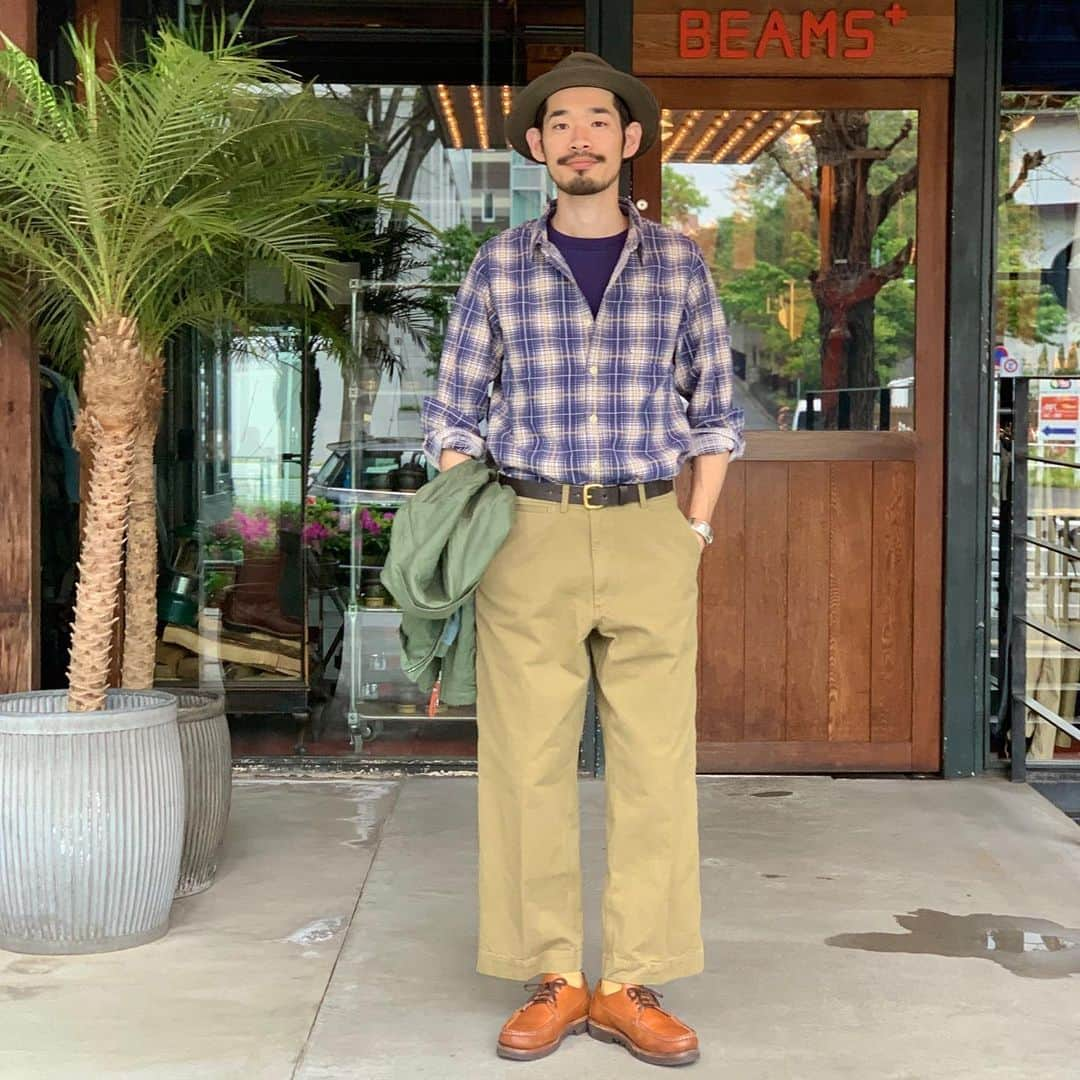 BEAMS+さんのインスタグラム写真 - (BEAMS+Instagram)「BEAMS PLUS STYLE  #beams #beamsplus #beamsplusharajuku #harajuku #tokyo #japan #remirelief #checkshirt #herringbone #militarypants #artsandcrafts #russellmoccasin #filson #mensfashion #mensstyle #menswear #keepfashionalive」5月22日 18時40分 - beams_plus_harajuku