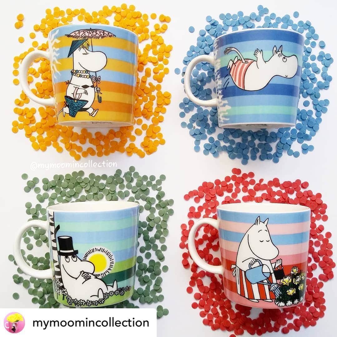 ムーミンさんのインスタグラム写真 - (ムーミンInstagram)「Never a grey day with Moomin mugs! Which one is your favourite? 🧡,💙,💚 or ❤️? ☕️ Psst! You can find everything there is to know about Arabia’s Moomin mugs on 👉 moom.in/mugs 🤓 ☕️ #moomin #moominofficial #moomincollection #moominmug #muumimuki #muminmugg ☕️ Repost• @mymoomincollection #tbt - 💛 On the Beach (2008) 💙 The Dive (2006) 💚 Siesta (2009) ❤ Rose Garden (2010)」5月22日 18時59分 - moominofficial