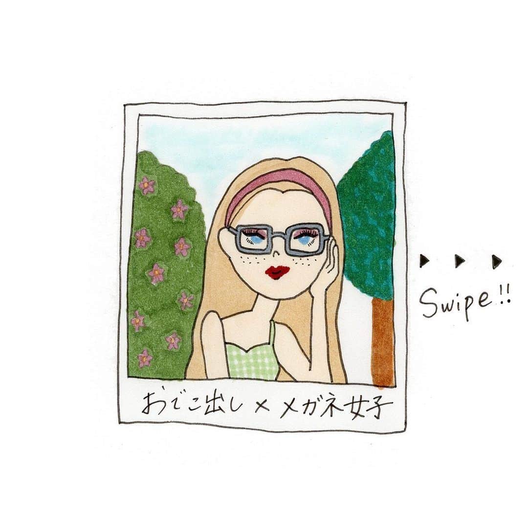 Zoff Officialのインスタグラム：「👓👓👓﻿ ﻿ #Zoff女子﻿ InstagramにてZoffのメガネを着用し投稿してくれている女性のみなさんをご紹介❣️﻿ ﻿ ﻿ 第一回目は【おでこ出し女子】﻿ おでこ出しスタイルとメガネはかなり相性が良く、可愛らしさがアップ😍﻿ そんな3名のおでこ出し女子の写真をチェックしてください✨✨﻿ ﻿ Illust by @i_am_chimy ﻿ ﻿ ﻿ #zoff ﻿ #ゾフ﻿ #メガネ女子 ﻿ #メガネコーデ ﻿ #メガネ﻿ #ファッション ﻿ #きょコ ﻿ #今日のコーデ ﻿ #イラストグラム ﻿ #おうち時間 ﻿ #gn﻿」