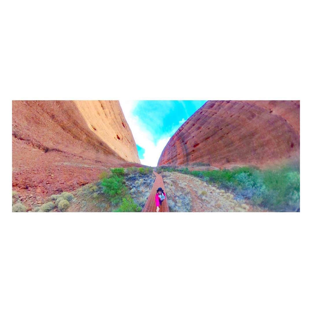 のインスタグラム：「. ブログ更新しました🙋‍♀️📝🇦🇺🌏🐨🦘 #一人旅 #オーストラリア #エアーズロック #ウルル #australia #uluru #katatjuta #katatjutanationalpark #カタジュタ #ulurukatatjutanationalpark #mountolga #ayersrock #theta #360camera #360度カメラ」