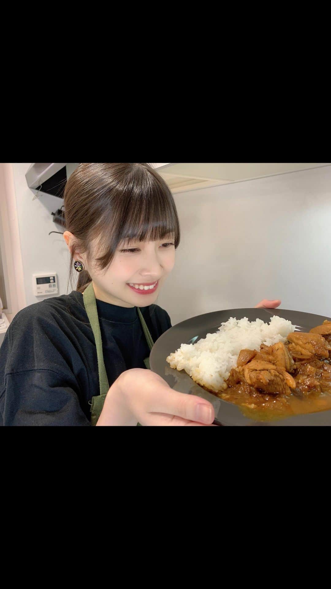 松岡はなのインスタグラム：「この間お母さんに教わって、スパイスカレーを作ってみました。これは声無しversionですが、楽しんで頂けたら良いなと思います🌼#スパイスカレー」