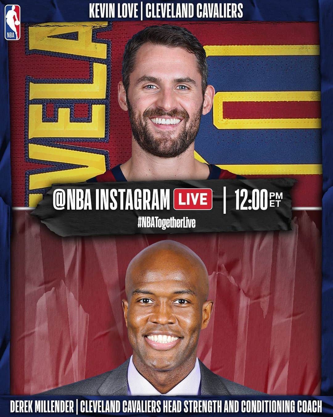 NBAさんのインスタグラム写真 - (NBAInstagram)「@kevinlove & @cavs Head Strength and Conditioning Coach @derekmillender will be on @NBA IG Live at 12pm/et TODAY! #NBATogetherLive 💪🏀」5月22日 21時45分 - nba