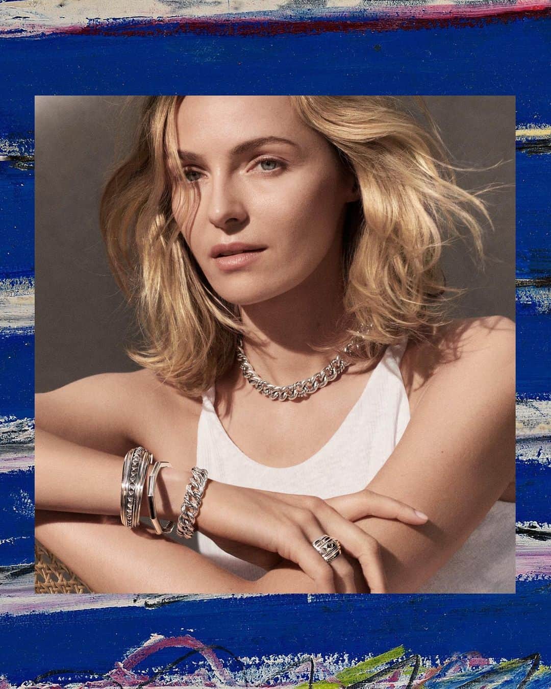 デビッドヤーマンのインスタグラム：「Wear it with confidence.  Whether it’s a modern Renaissance or Belmont bracelet, personal style can be expressed with a variety of dramatic #DavidYurman designs.」