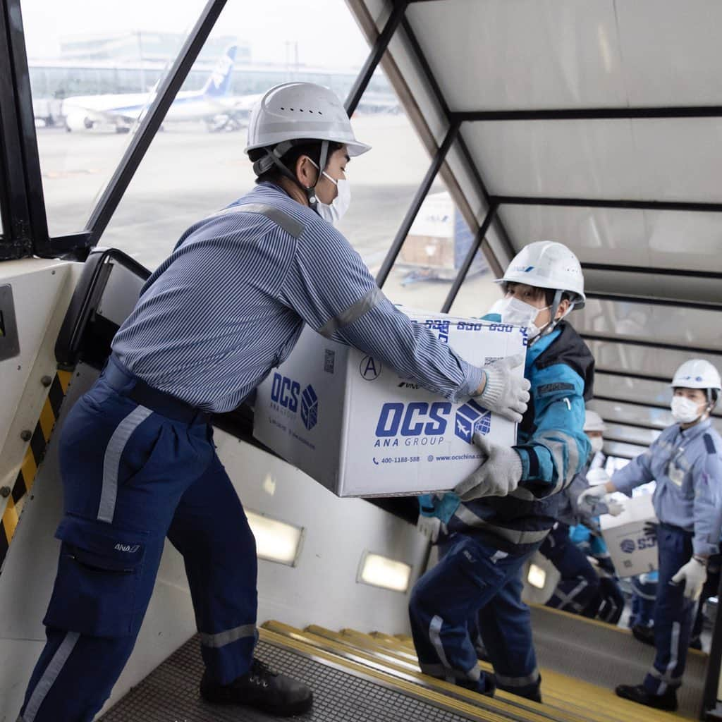 All Nippon Airwaysさんのインスタグラム写真 - (All Nippon AirwaysInstagram)「We’ve transformed our passenger aircraft into cargo carriers to help deliver much-needed medical supplies to affected areas. It’s how we’re following our commitment to always support our ANA community, whether aboard or on land. 💺📦」5月22日 23時29分 - allnipponairways