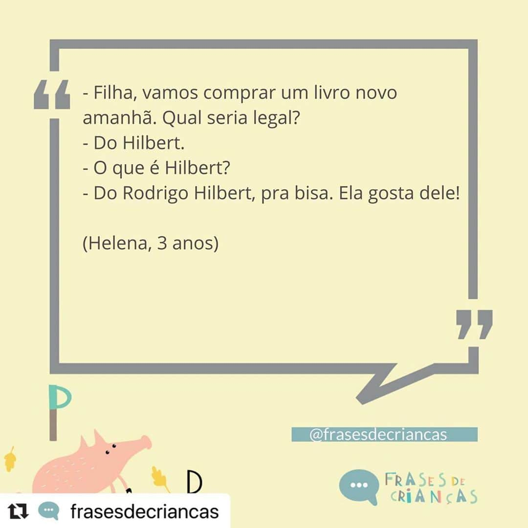 Rodrigo Hilbertさんのインスタグラム写真 - (Rodrigo HilbertInstagram)「Que lindo Helena! Beijão especial pra bisa 💐」5月23日 0時23分 - rodrigohilbert