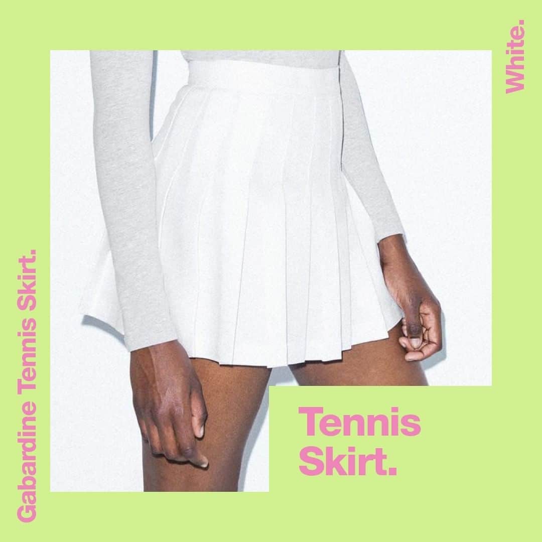 American Apparelさんのインスタグラム写真 - (American ApparelInstagram)「It's your serve! @alexisabigailcacatian in the classic Tennis Skirt. LInk In Bio. #AmericanApparel #Retail #AATennisSkirt」5月23日 1時00分 - americanapparel