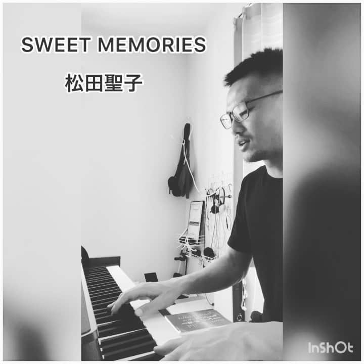 島川俊郎のインスタグラム：「#sweetmemories  #松田聖子  #歌ってみた  #永遠 の#アイドル  今も昔もアイドルの人達は、#かわいい とか#綺麗 だけじゃなくて、いい曲をたくさん歌ってますよね。」