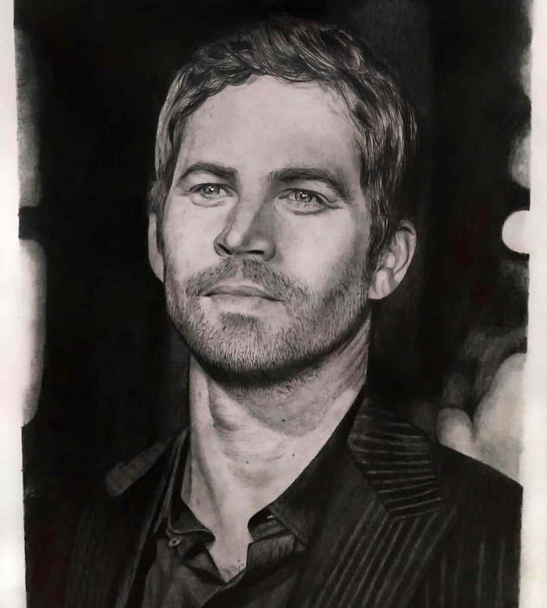 ポール・ウォーカーのインスタグラム：「#PaulWalkerArt ✏️ by @_artkey  #FanArtFriday #TeamPW」