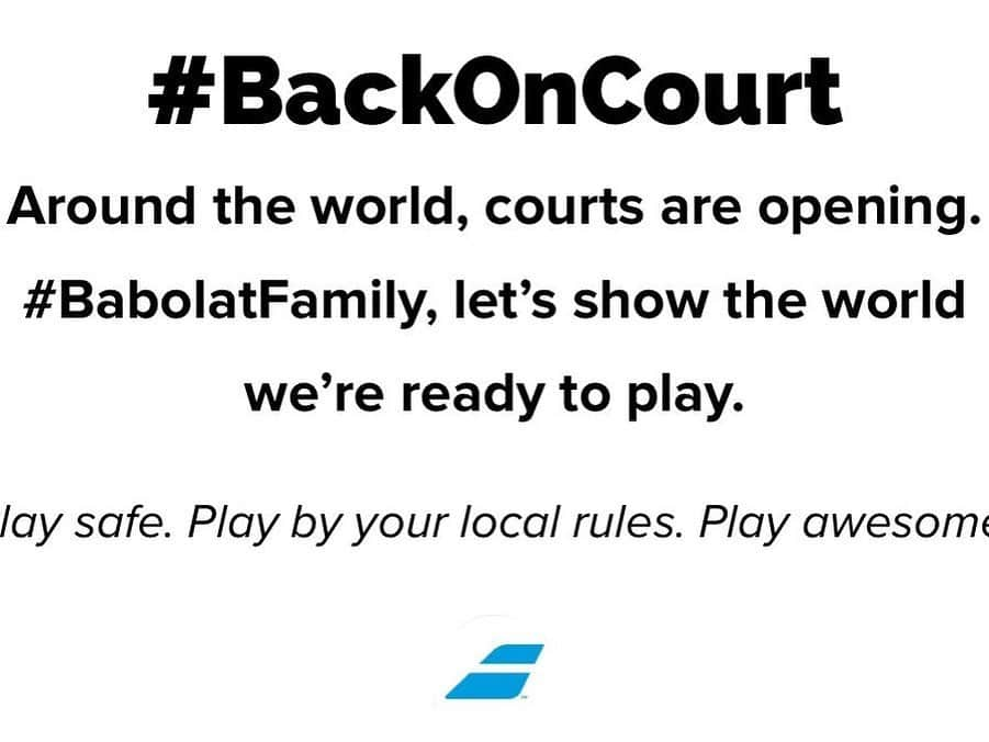 ソフィア・ケニンさんのインスタグラム写真 - (ソフィア・ケニンInstagram)「Super thankful to be #BackOnCourt! Missing the tour a lot, stay strong everybody, we’ll come back stronger than ever :) #BabolatFamily」5月23日 5時33分 - sofia.kenin