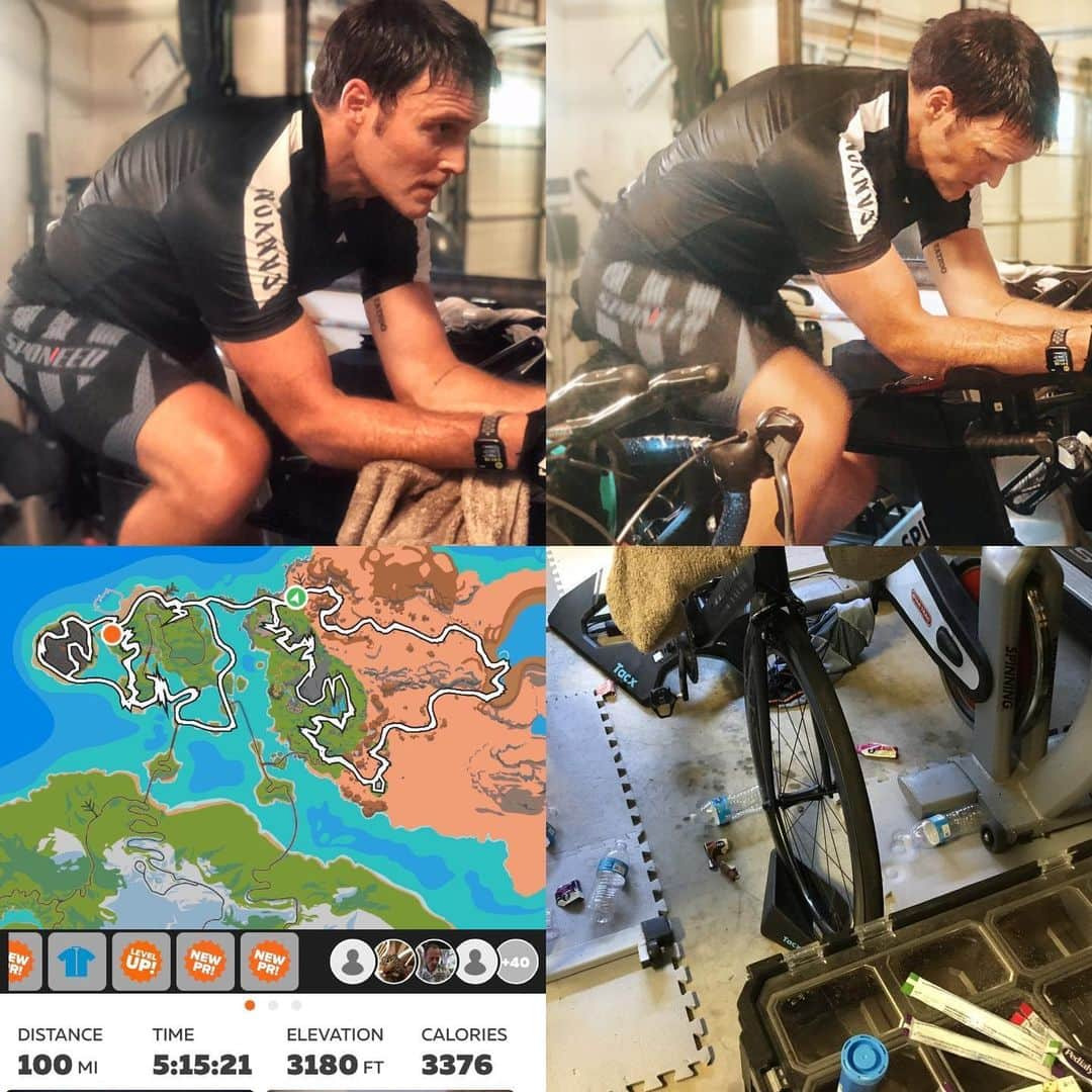 オウェイン・イオマンのインスタグラム：「As some of you may know I decided to set myself some quarantine activity goals. One of the things keeping me sane during the lockdown is the amazing virtual cycle riding app @gozwift It’s been a wonderful way to “virtually” cycle the world from home and I cannot recommend it highly enough- it’s helped greatly with my triathlon training. Today I hit a landmark- my first 100 mile “century” ride. Now I’m sure to experienced athletes and cyclists this is daily bread and butter work and for me it wasn’t even about achieving a certain time. More just about getting it done and proving to myself I could hit a landmark I had mentally challenged myself to do. I think in these unprecedented times it’s important to keep ourselves both mentally and physically strong. This doesn’t necessarily mean riding 100 miles in one go as much as just feeling like you tried and succeeded at something you weren’t sure you could do. And although my legs feel like lead my head feels inspired. What have been your Quarantine highs (or lows?) Tell me in the comments about what inspires you and things you have achieved that have made you feel strong and better in an otherwise uncertain and occasionally scary time in our lives. We are all in this together; we all have the ability to inspire each other to reach new heights and we can find the strength for others less able to lend them a hand with kindness and consideration in their time of need. I hope this post finds you all well. I’m sending love and strength to all my wonderful followers who have always been there for me. You guys inspire me! And I’m very grateful for that. Also mad respect to all Ironman athletes out there. I have no idea how you run a marathon after this!!if you are on @gozwift give me a follow! You can find me under Owain Yeoman. Look forward to riding with you! But prob not Tomm as I plan to rest these weary legs!! #rideon #quaranlean #quaranmean #fitness #ironman #centuryride #100miles #canyonbikes #canyonspeedmaxcf7 #athomefitness #quarantine #covid19 #coronavirus #strongertogether #inspiration #triathlon #zwift #athlete #lockdown #centuryride」