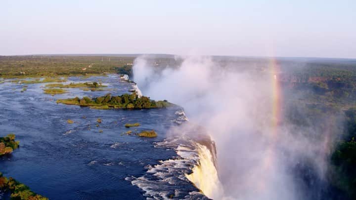 Lonely Planetのインスタグラム：「Victoria Falls just reopened to tourists. The city of Livingstone, just outside Mosi-oa-Tunya National Park, hasn't yet seen a case of the novel coronavirus.Tap the link in our bio to find out more.」