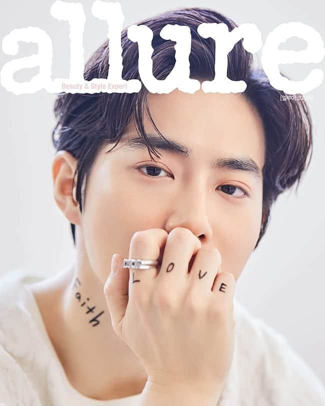 のインスタグラム：「Suho @kimjuncottonFor Allure Korea Magazine May Issue 💙 . . . . . . #수호 #守護 #Suho #김준면#KimJunMyeon #EXO  #엑소 #おしゃれ #オシャレ #いいね返し #フォロー #韓国人 #韓国 #セルカ  #일상#셀카#셀스타그램#오늘의훈남#얼스타그램#훈남#셀피#koreanboy#선팔하면맞팔#좋반#좋아요#선팔#맞팔#오늘의훈녀#훈녀#협찬」