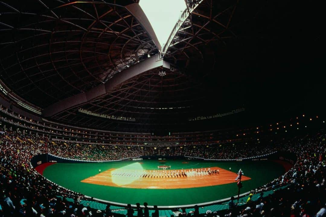 Michael Yamashitaさんのインスタグラム写真 - (Michael YamashitaInstagram)「Baseball in Japan; the Fukuoka dome, state of the art stadium, home of the Fukuoka Hawks.  Japanese Baseball (Yakyu) is so popular that many consider it to be Japan’s national sport. Imported from the United States in the 1860’s, its reach continued to spread over the years to the point that it became the most watched and played sport in Japan. Baseball teams compete at all levels from elementary school teams to the professional leagues. But there are differences with the American game in rules and most spectacularly in the stands where cheerleaders whip the crowd into a frenzy waving banners, banging drums, blaring trumpets, and singing fight songs virtually non-stop throughout the game. Fans never have to miss a minute of the games with individual video screens above every urinal in the mens room.  Opening this year will be in mid to late June. #yakyu #japanesebasball #fukuoka #fukuokadome」5月23日 7時58分 - yamashitaphoto