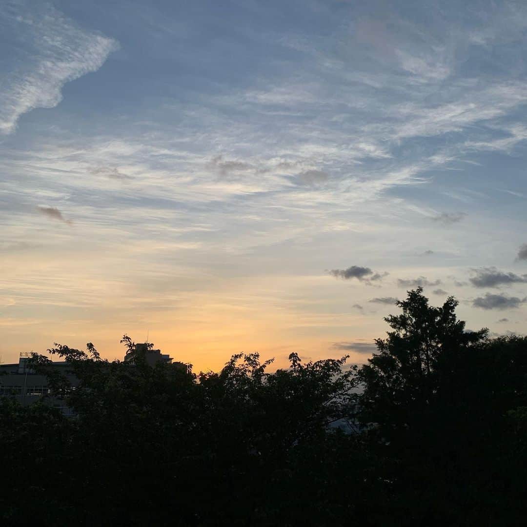 吉村美紀のインスタグラム：「今日は綺麗な空でした！」