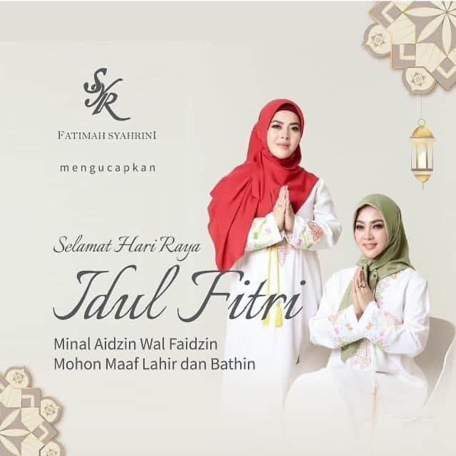 Syahriniさんのインスタグラム写真 - (SyahriniInstagram)「• Selamat Hari Raya Idul Fitri, Minal Aidzin Walfaidzin Mohon Maaf Lahir Dan Bathin.... @fatimahsyahrini @syh55  ______________ 𝓢𝓨𝓡______________  #PrincesSyahrini #IedMubarak #IdulFitri2020」5月23日 21時40分 - princessyahrini