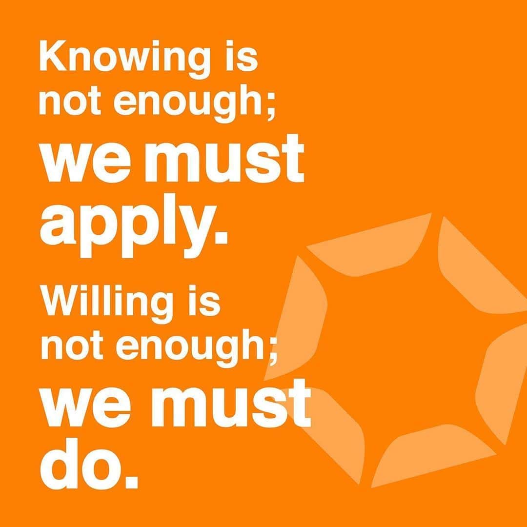 jump one（ジャンプワン）さんのインスタグラム写真 - (jump one（ジャンプワン）Instagram)「. . Knowing is not enough; we must apply. Willing is not enough; we must do. . 知ることだけでは充分ではない、それを使わないといけない。 やる気だけでは充分ではない、実行しないといけない。 . . #jumpone #ジャンプワン #diet #ダイエット #筋トレ #トレーニング #ボディメイク #フィットネス #ワークアウト #ストレス解消 #エクササイズ #有酸素運動 #脂肪燃焼 #トレーニング女子 #腹筋割りたい #ジム女子 #暗闇フィットネス #トランポリンダイエット #暗闇トランポリン #トランポリンフィットネス #滝汗 #美ボディ #美body #駅近ジム #楽しくダイエット」5月23日 12時44分 - jumpone_official