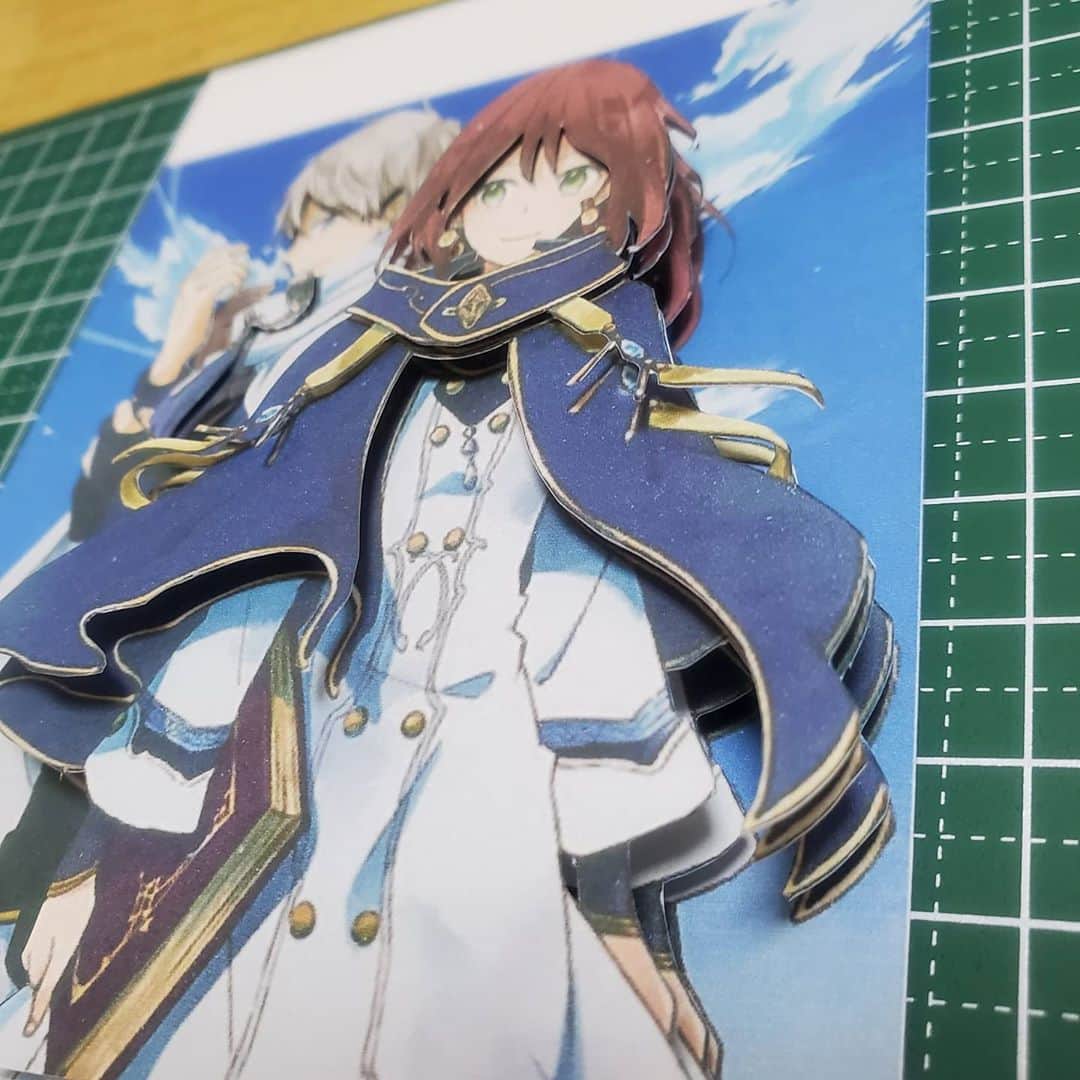 信江勇さんのインスタグラム写真 - (信江勇Instagram)「久しぶり#シャドーボックス 作ってみた 久しぶりなのでまずはシンプル簡単なのを☺️ 所要時間はだいたい2時間ぐらいかなー #赤髪の白雪姫」5月23日 13時40分 - nobue_you