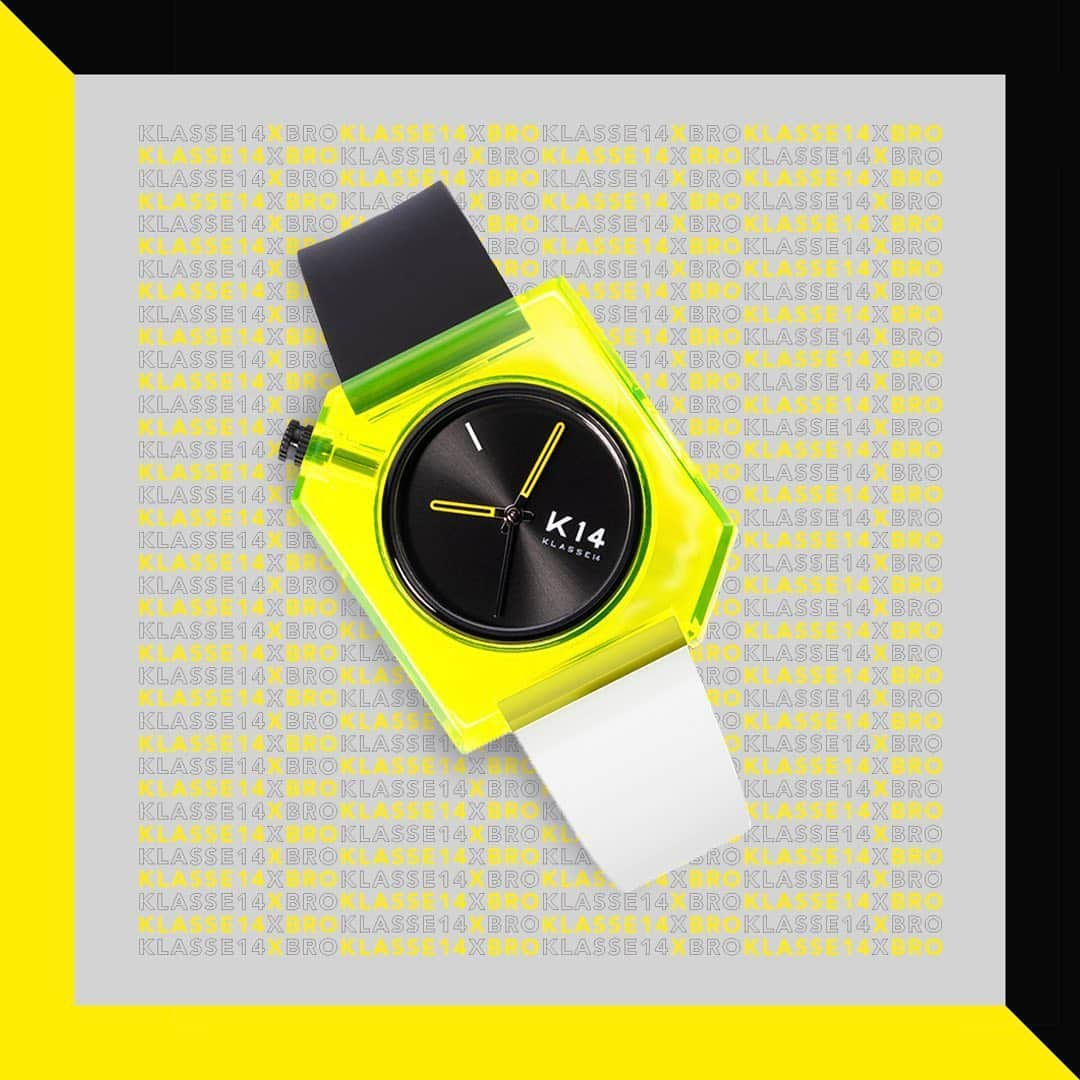 KLASSE14さんのインスタグラム写真 - (KLASSE14Instagram)「Black, white and with a pop of neon yellow! Our limited edition K14xBRO watch set is available online now. A new spin on our K14 collection- tricoloured, striking and modern. Hurry up as stocks are limited!」5月23日 13時32分 - klasse14