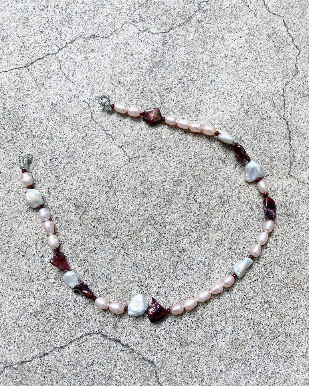 後藤早貴さんのインスタグラム写真 - (後藤早貴Instagram)「食べるのも着けるのも🦪大好き😘kyawaiine💟💟牡蠣食べてぇ😫💕 #pearl#pearlnecklace#necklace」5月23日 16時27分 - gosakicchi