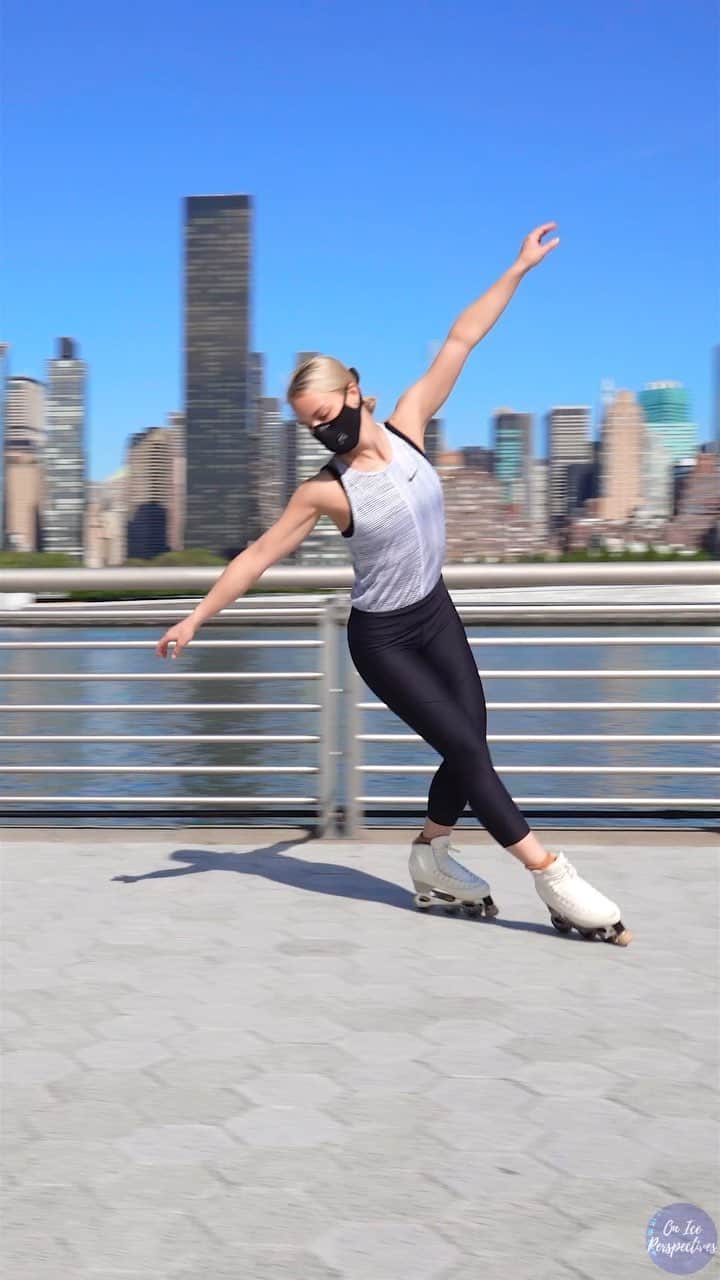 キーラ・コルピのインスタグラム：「So happy about this opportunity to skate in the city and be filmed by Jordan @oniceperspectives 🌟 . Join me and Jordan for a LIVE CHAT TODAY at 4pm ET on On Ice Perspectives’ YouTube channel. We’ll talk more about this skating/filming experience and answer to your questions. Hope to see you there! 💞」