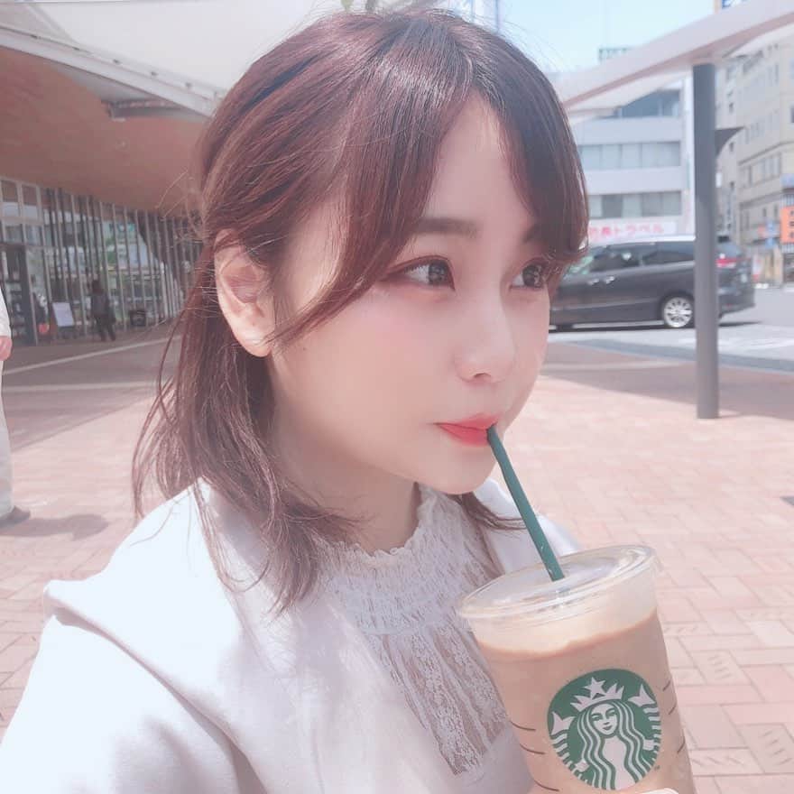 古森結衣のインスタグラム：「だいすきなスタバ♡」