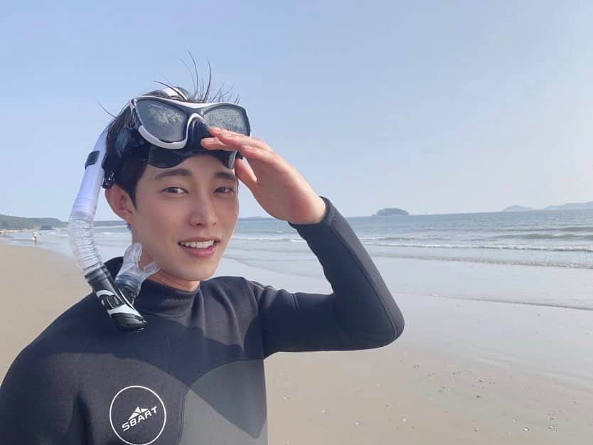 ソン・ウォンソクのインスタグラム：「#해남 도전🌊」