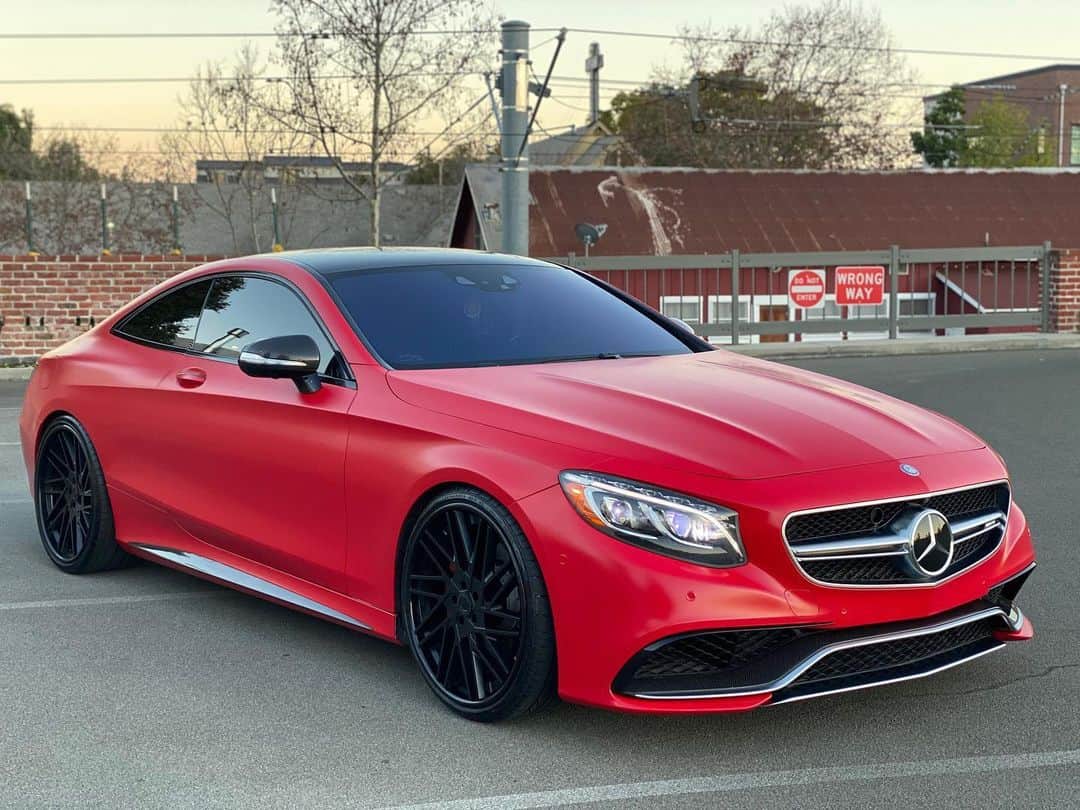 CarsWithoutLimitsさんのインスタグラム写真 - (CarsWithoutLimitsInstagram)「Satin Red #S63 Coupe on #Forigato done by @caliwheels  #carswithoutlimits」5月23日 23時38分 - carswithoutlimits